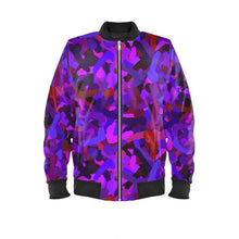 Load image into Gallery viewer, Cock-n-Ballz Camo Curvy Cut Bomber - Purple