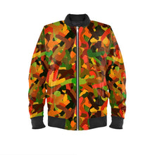 Load image into Gallery viewer, Cock-n-Ballz Camo Curvy Cut Bomber - Autumn