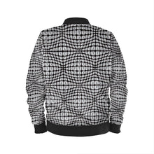 Load image into Gallery viewer, Gemstoned Curvy Cut Bomber - Black
