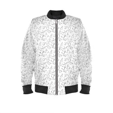 Load image into Gallery viewer, Dixxx Curvy Cut Bomber - White
