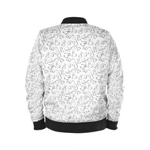 Load image into Gallery viewer, Dixxx Curvy Cut Bomber - White
