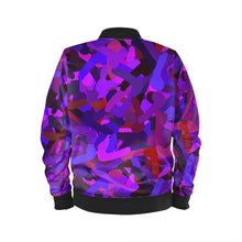 Load image into Gallery viewer, Cock-n-Ballz Camo Boxy Cut Bomber- Purple

