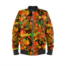 Load image into Gallery viewer, Cock-n-Ballz Camo Curvy Cut Bomber - Autumn
